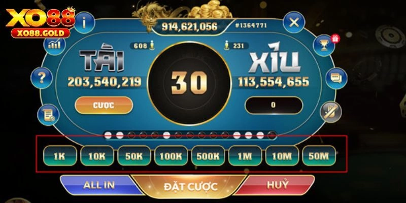 Hướng dẫn cách chơi tài xỉu live tại nhà cái XO88